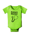 Future Doctor Baby Romper Bodysuit-Baby Romper-TooLoud-Lime-Green-06-Months-Davson Sales