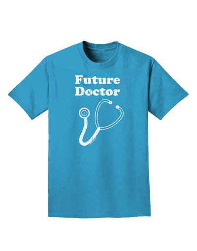 Future Doctor Distressed Adult Dark T-Shirt-Mens T-Shirt-TooLoud-Turquoise-Small-Davson Sales