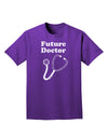 Future Doctor Distressed Adult Dark T-Shirt-Mens T-Shirt-TooLoud-Purple-Small-Davson Sales