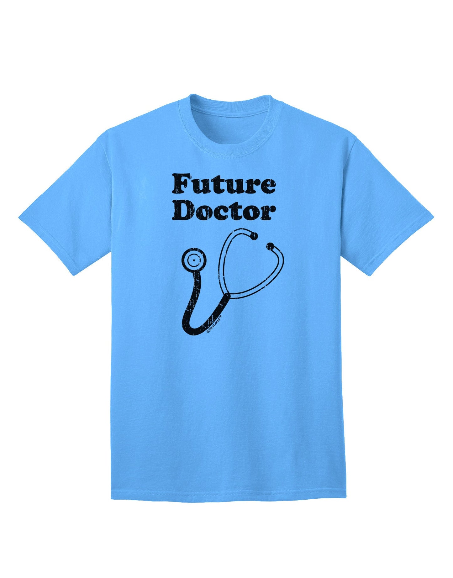 Future Doctor Distressed Adult T-Shirt-Mens T-Shirt-TooLoud-Aquatic-Blue-Small-Davson Sales