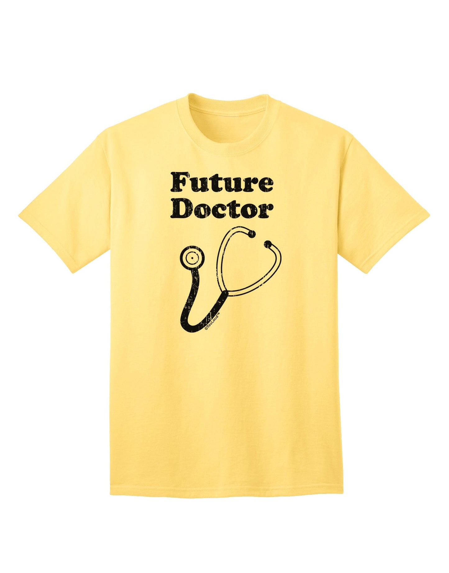 Future Doctor Distressed Adult T-Shirt-Mens T-Shirt-TooLoud-Yellow-Small-Davson Sales