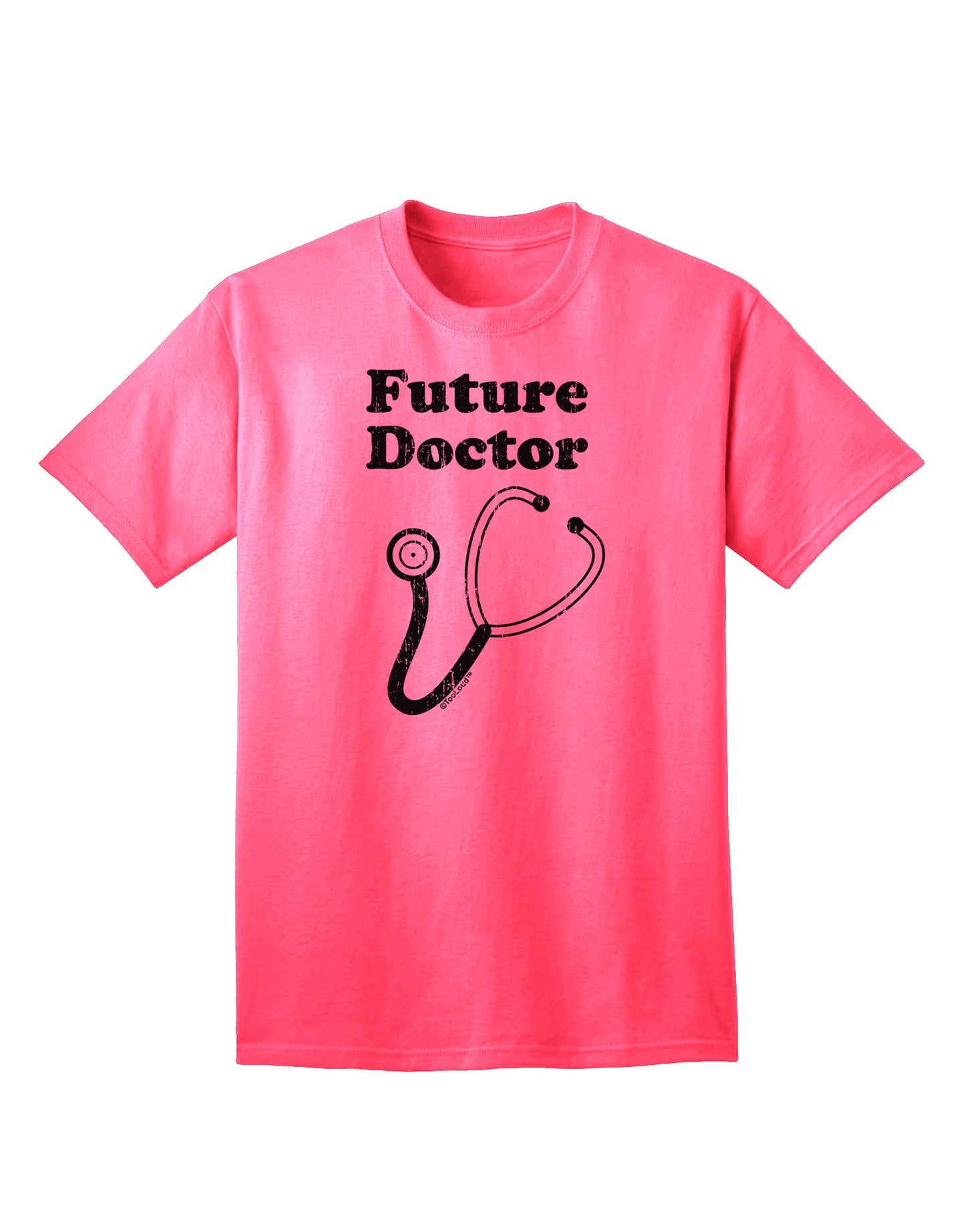 Future Doctor Distressed Adult T-Shirt-Mens T-Shirt-TooLoud-Neon-Pink-Small-Davson Sales