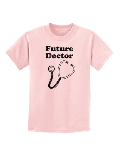 Future Doctor Distressed Childrens T-Shirt-Childrens T-Shirt-TooLoud-PalePink-X-Small-Davson Sales