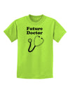 Future Doctor Distressed Childrens T-Shirt-Childrens T-Shirt-TooLoud-Lime-Green-X-Small-Davson Sales