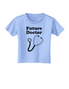 Future Doctor Distressed Toddler T-Shirt-Toddler T-Shirt-TooLoud-Aquatic-Blue-2T-Davson Sales