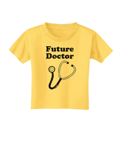 Future Doctor Distressed Toddler T-Shirt-Toddler T-Shirt-TooLoud-Yellow-2T-Davson Sales