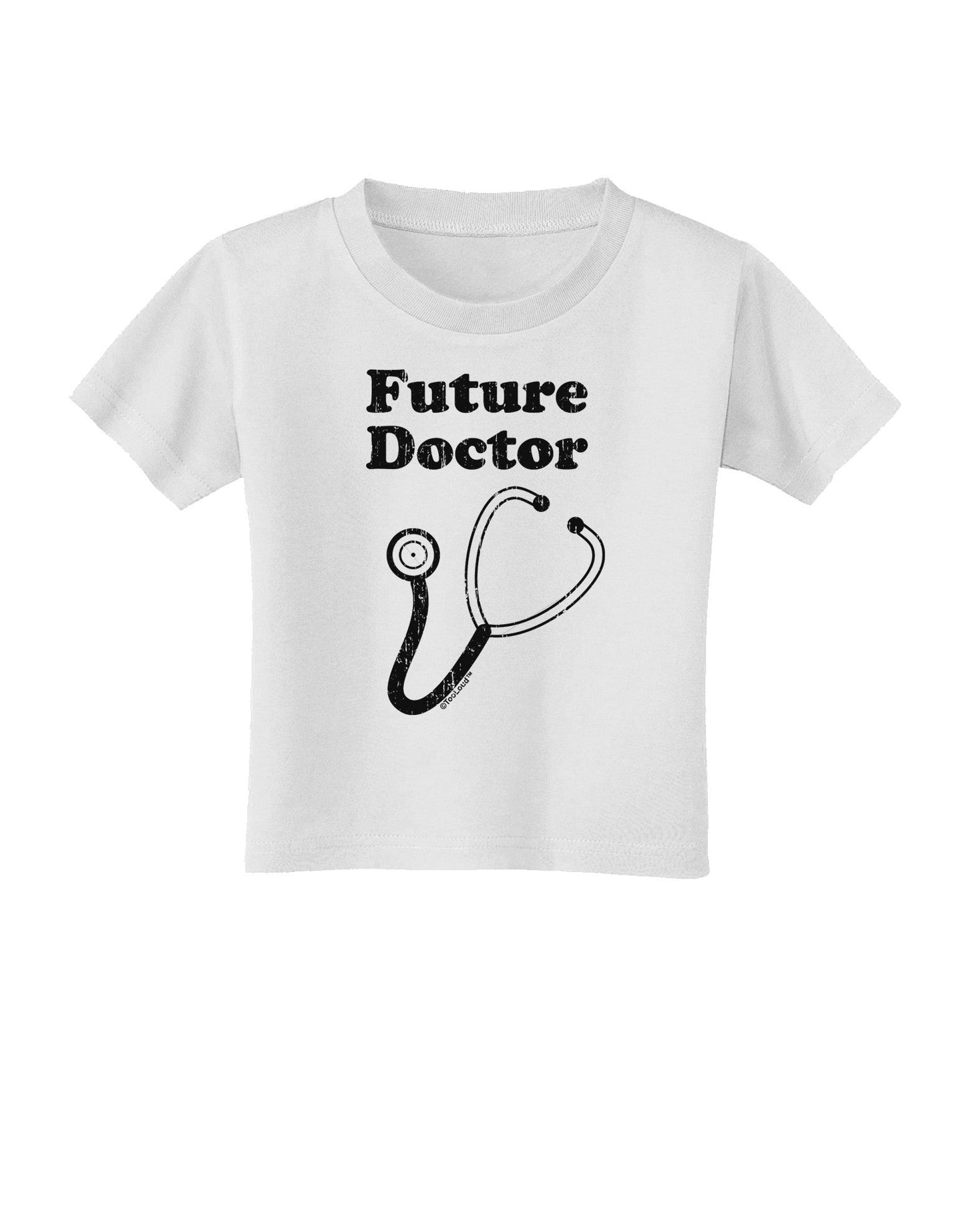 Future Doctor Distressed Toddler T-Shirt-Toddler T-Shirt-TooLoud-White-2T-Davson Sales