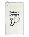 Future Doctor Micro Terry Gromet Golf Towel 11&#x22;x19-Golf Towel-TooLoud-White-Davson Sales