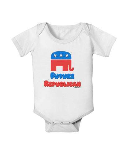 Future Republican Baby Romper Bodysuit-Baby Romper-TooLoud-White-06-Months-Davson Sales