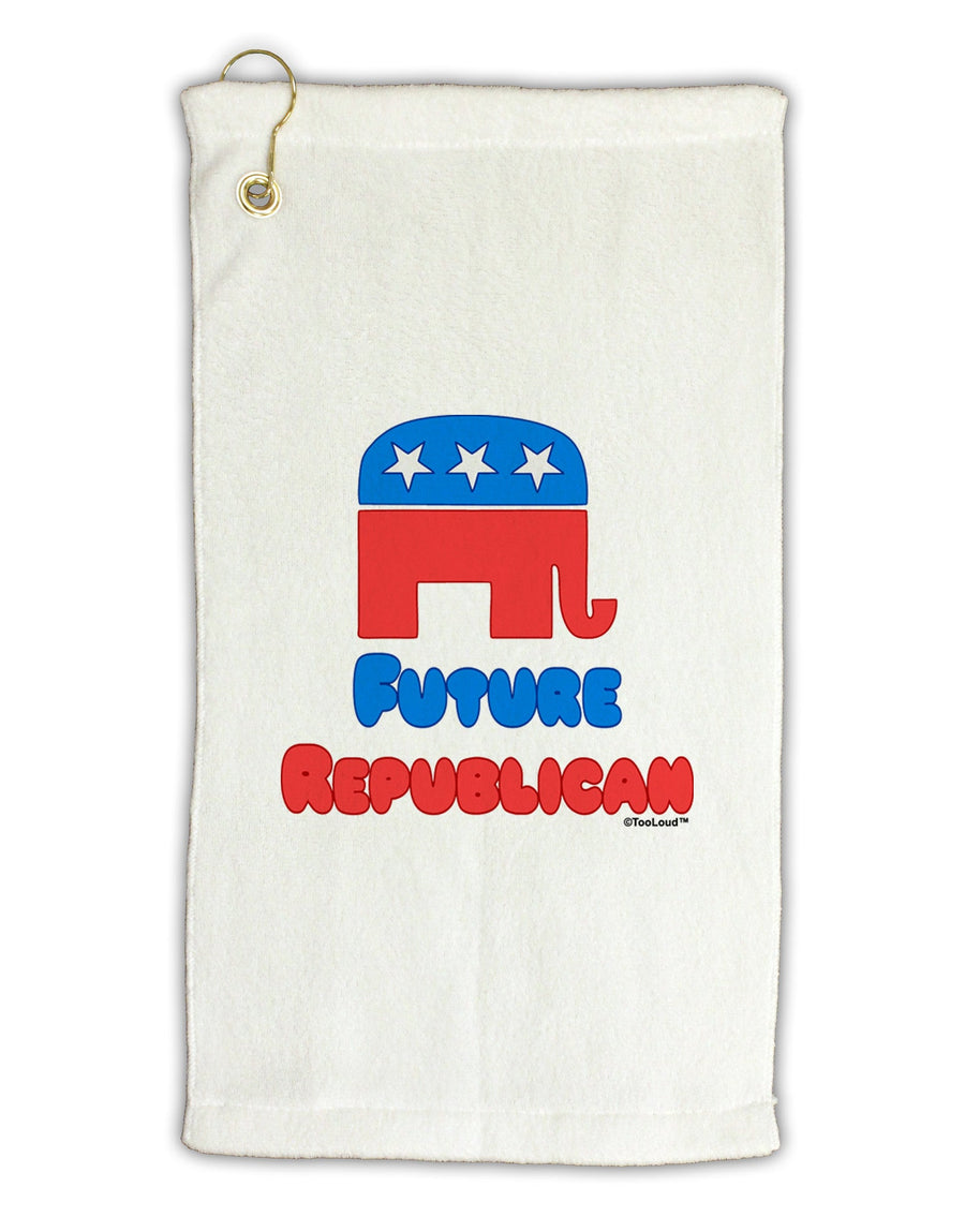 Future Republican Micro Terry Gromet Golf Towel 11&#x22;x19-Golf Towel-TooLoud-White-Davson Sales