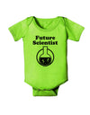 Future Scientist Baby Romper Bodysuit-Baby Romper-TooLoud-Lime-Green-06-Months-Davson Sales