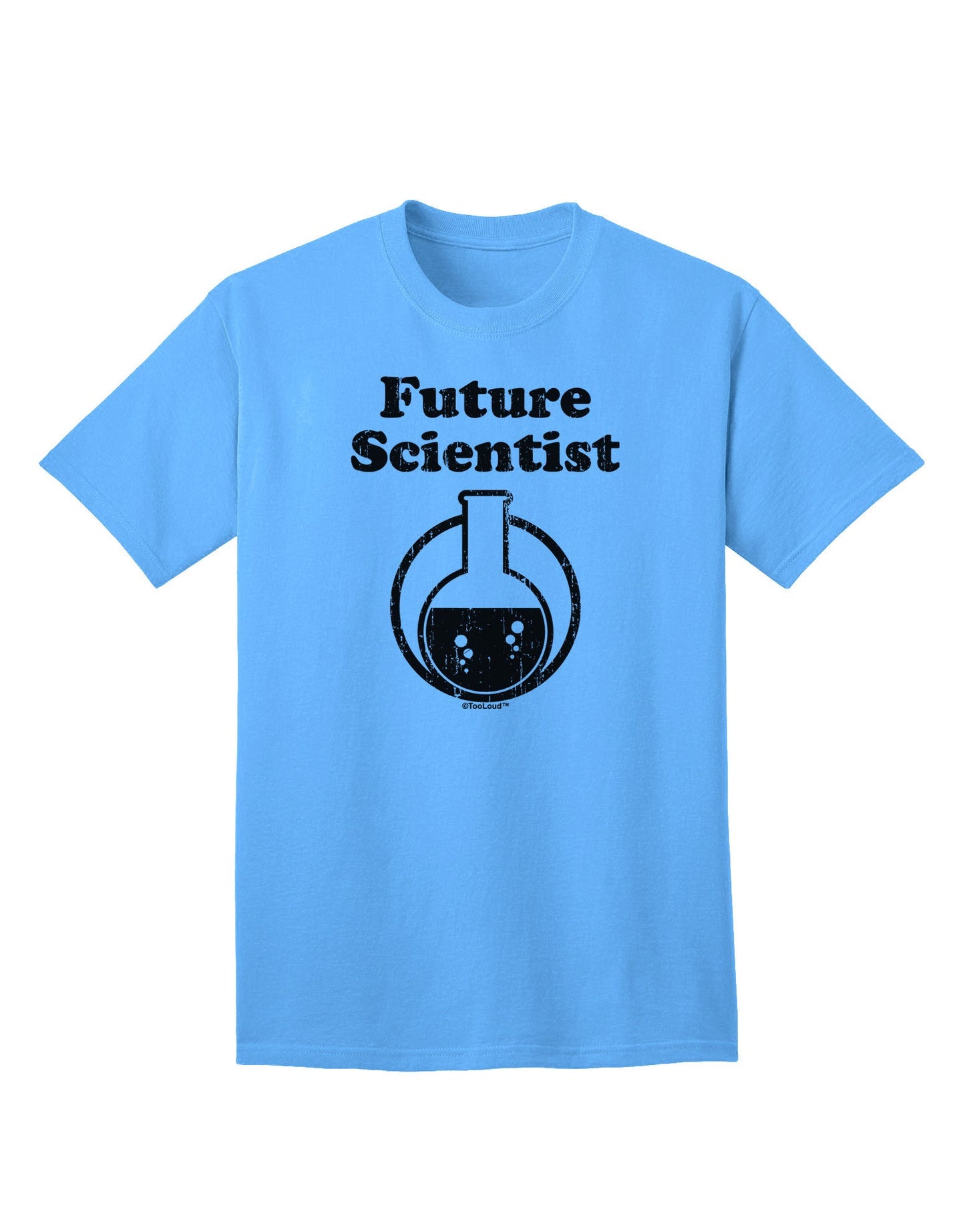 Future Scientist Distressed Adult T-Shirt-Mens T-Shirt-TooLoud-Aquatic-Blue-Small-Davson Sales