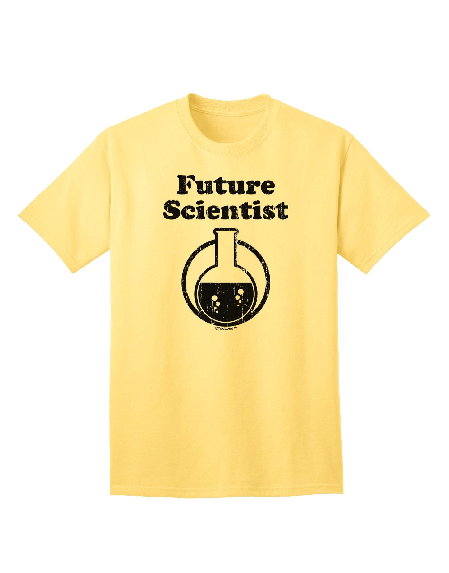 Future Scientist Distressed Adult T-Shirt-Mens T-Shirt-TooLoud-Yellow-Small-Davson Sales