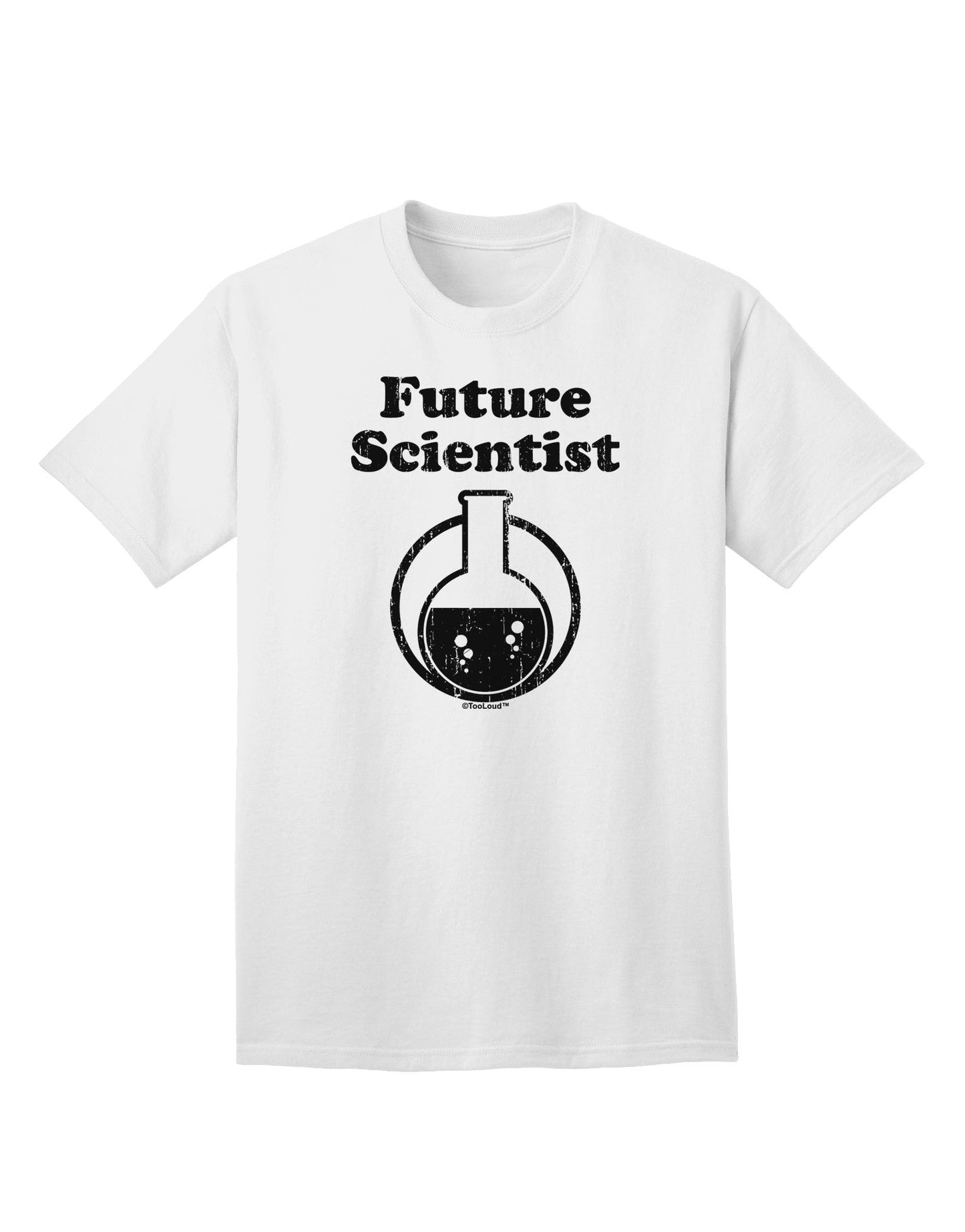 Future Scientist Distressed Adult T-Shirt-Mens T-Shirt-TooLoud-White-Small-Davson Sales