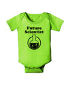 Future Scientist Distressed Baby Romper Bodysuit-Baby Romper-TooLoud-Lime-Green-06-Months-Davson Sales