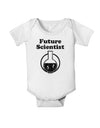 Future Scientist Distressed Baby Romper Bodysuit-Baby Romper-TooLoud-White-06-Months-Davson Sales