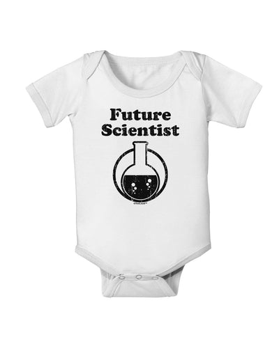 Future Scientist Distressed Baby Romper Bodysuit-Baby Romper-TooLoud-White-06-Months-Davson Sales