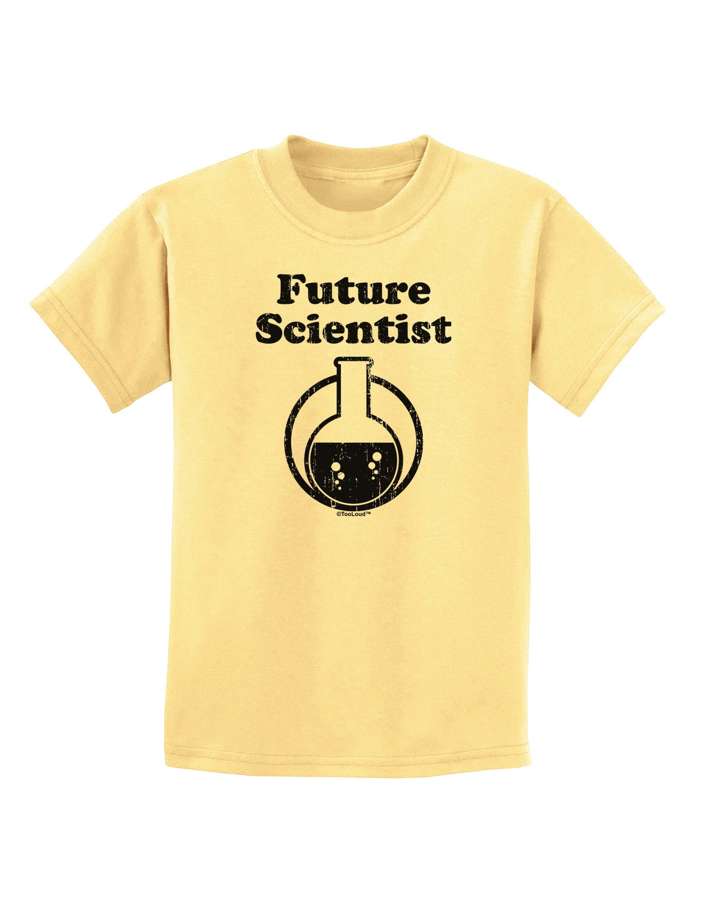 Future Scientist Distressed Childrens T-Shirt-Childrens T-Shirt-TooLoud-Daffodil-Yellow-X-Small-Davson Sales