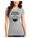 Future Scientist Distressed Juniors T-Shirt-Womens Juniors T-Shirt-TooLoud-Ash-Gray-Juniors Fitted X-Small-Davson Sales