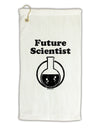 Future Scientist Distressed Micro Terry Gromet Golf Towel 11&#x22;x19-Golf Towel-TooLoud-White-Davson Sales