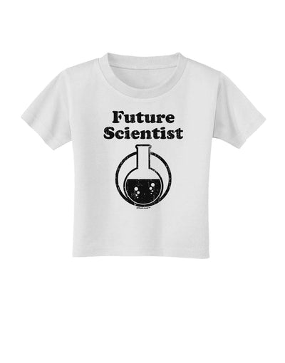 Future Scientist Distressed Toddler T-Shirt-Toddler T-Shirt-TooLoud-White-2T-Davson Sales