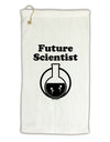 Future Scientist Micro Terry Gromet Golf Towel 11&#x22;x19-Golf Towel-TooLoud-White-Davson Sales