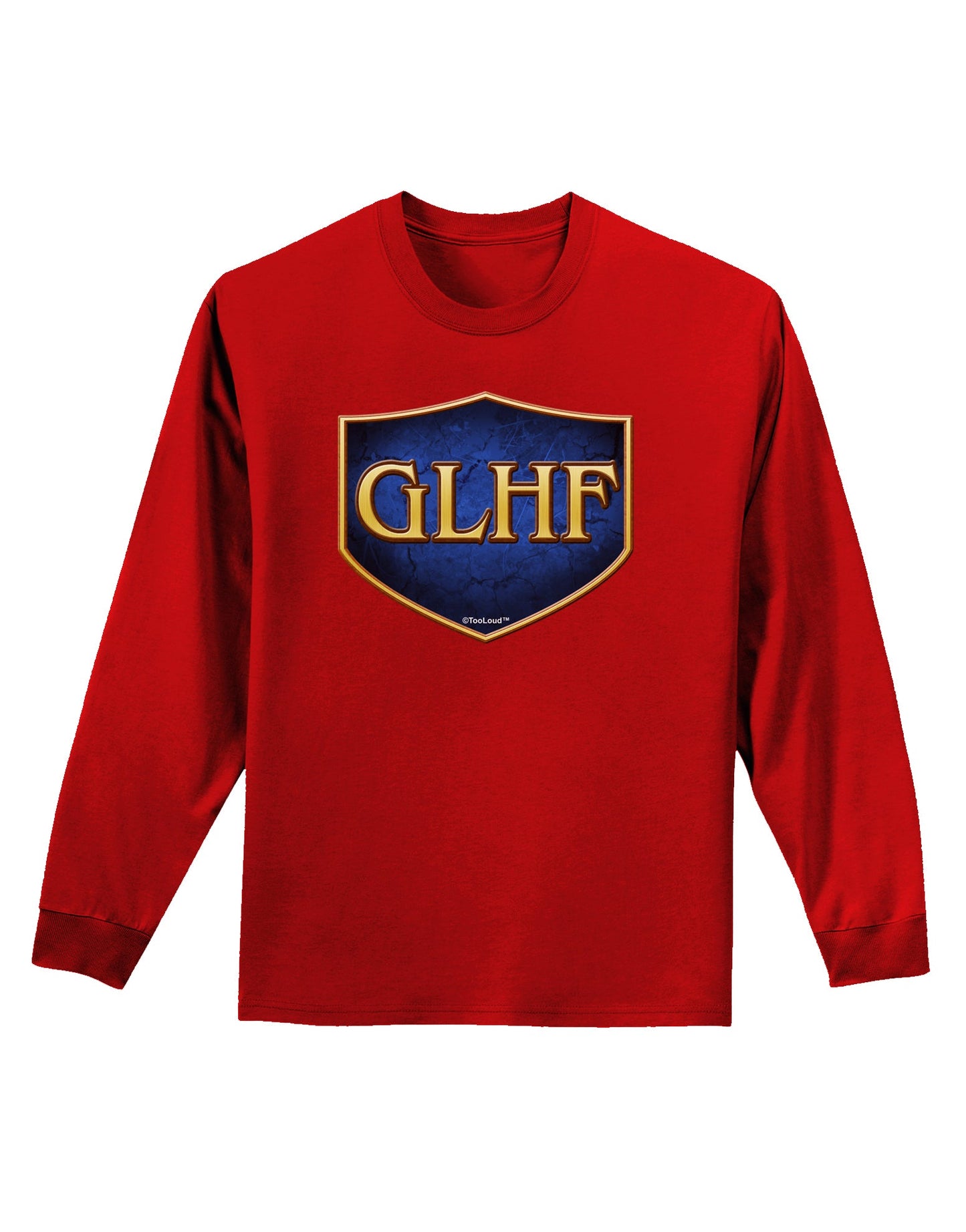 GLHF - Good Luck Have Fun Adult Long Sleeve Dark T-Shirt by TooLoud-TooLoud-Red-Small-Davson Sales