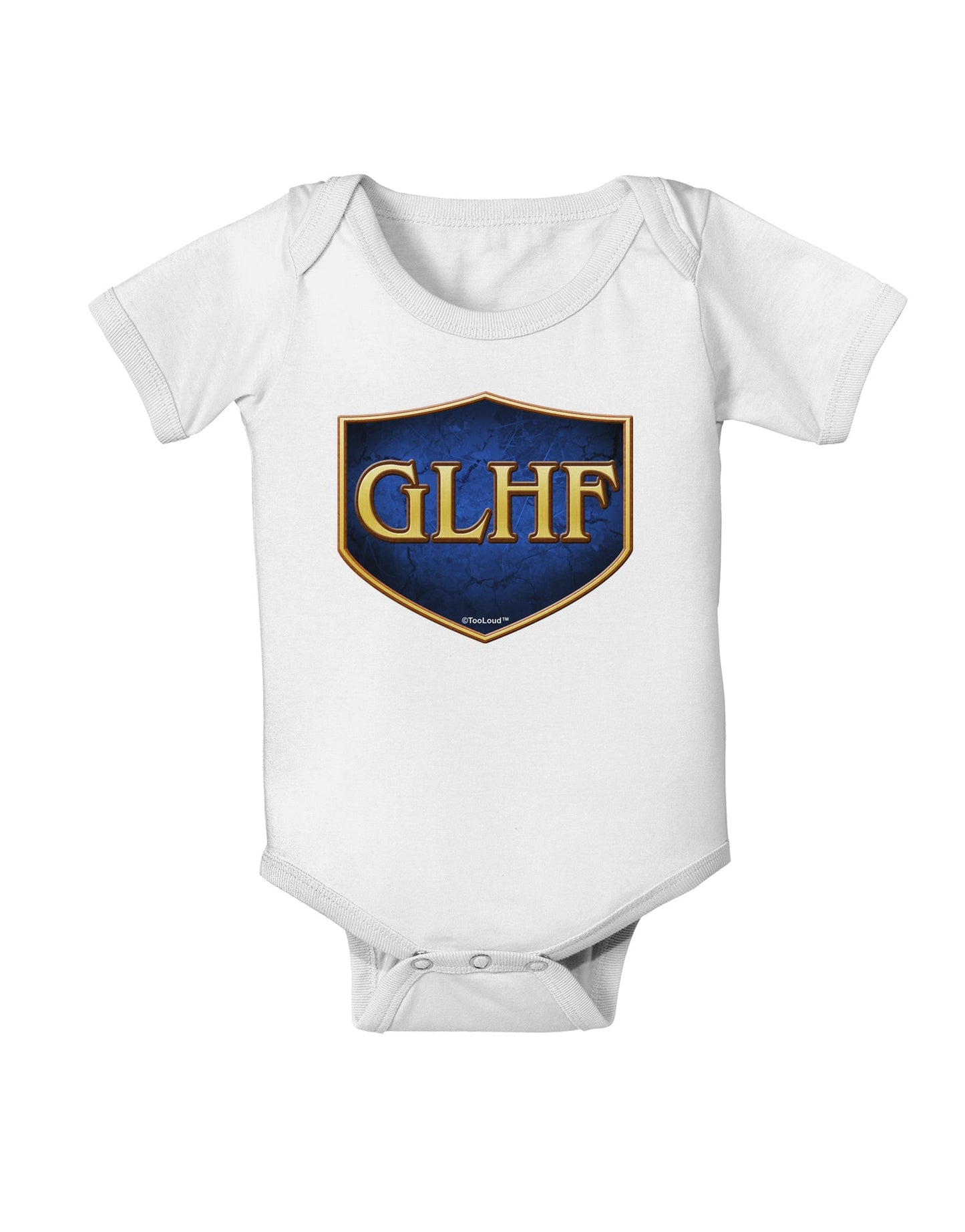 GLHF - Good Luck Have Fun Baby Romper Bodysuit by TooLoud-Baby Romper-TooLoud-White-06-Months-Davson Sales