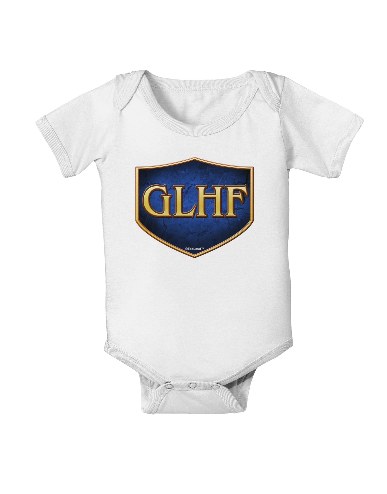 GLHF - Good Luck Have Fun Baby Romper Bodysuit by TooLoud-Baby Romper-TooLoud-White-06-Months-Davson Sales