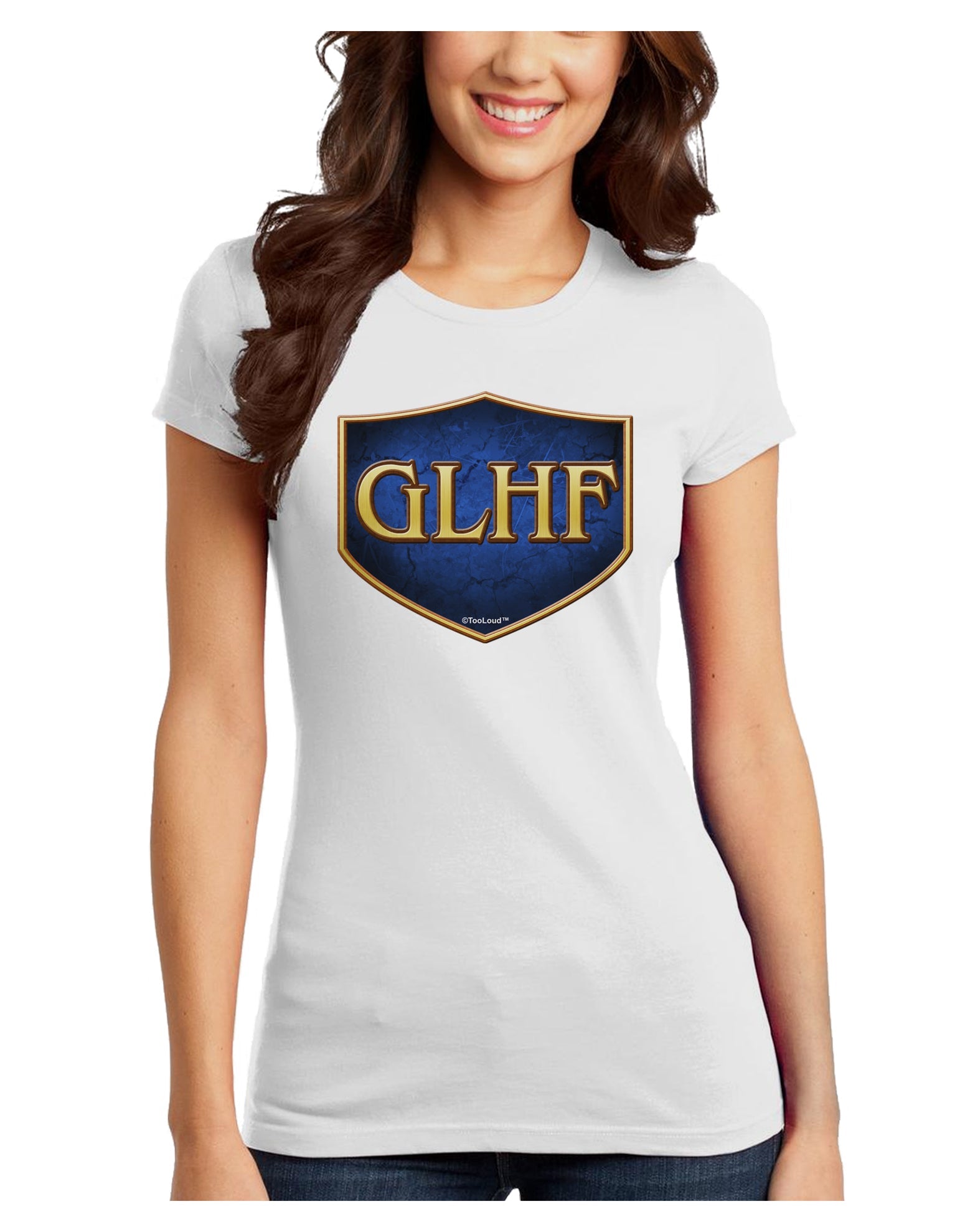 GLHF - Good Luck Have Fun Juniors T-Shirt by TooLoud-Womens Juniors T-Shirt-TooLoud-White-Juniors Fitted X-Small-Davson Sales