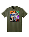 GPA 4 - Grade Point Average Adult Dark T-Shirt-Mens T-Shirt-TooLoud-Military-Green-Small-Davson Sales