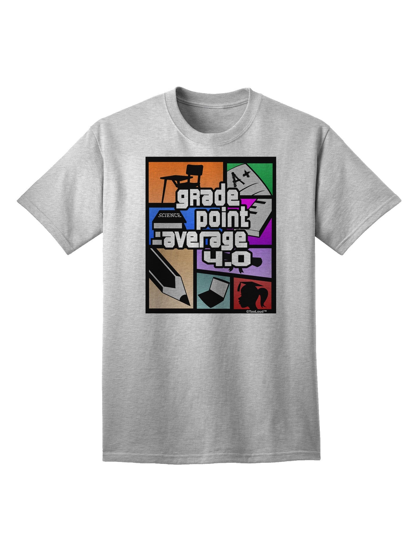 GPA 4 - Premium Grade Point Average Adult T-Shirt Collection-Mens T-shirts-TooLoud-AshGray-Small-Davson Sales