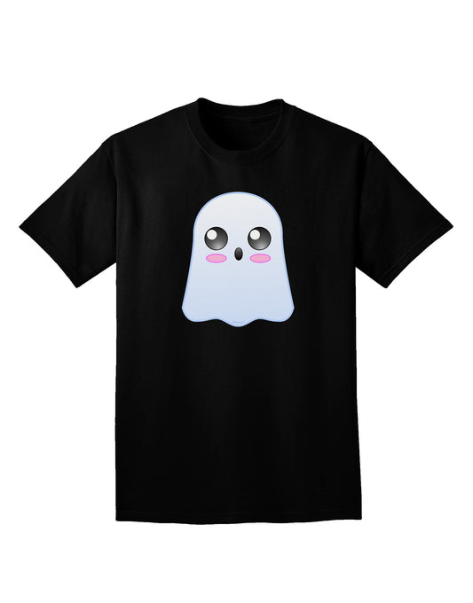 Gabe the Cute Ghost - Halloween Adult Dark V-Neck T-Shirt-Mens V-Neck T-Shirt-TooLoud-Black-Small-Davson Sales