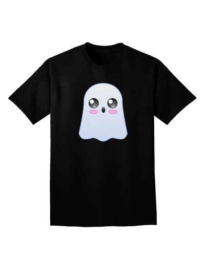 Gabe the Cute Ghost - Halloween Adult Dark V-Neck T-Shirt-Mens V-Neck T-Shirt-TooLoud-Black-Small-Davson Sales