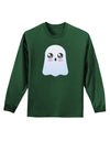 Gabe the Cute Ghost - Halloween Adult Long Sleeve Dark T-Shirt-TooLoud-Dark-Green-Small-Davson Sales