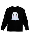 Gabe the Cute Ghost - Halloween Adult Long Sleeve Dark T-Shirt-TooLoud-Black-Small-Davson Sales