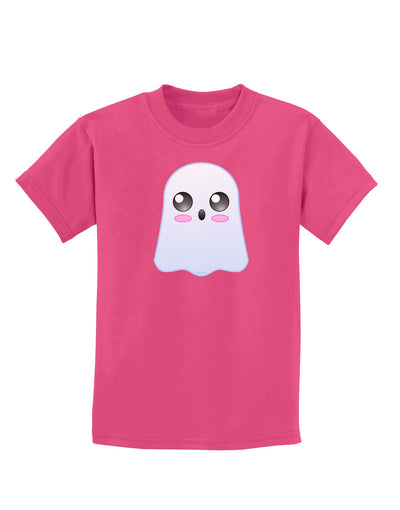 Gabe the Cute Ghost - Halloween Childrens Dark T-Shirt-Childrens T-Shirt-TooLoud-Sangria-X-Small-Davson Sales