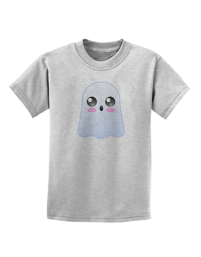 Gabe the Cute Ghost - Halloween Childrens T-Shirt-Childrens T-Shirt-TooLoud-AshGray-X-Small-Davson Sales