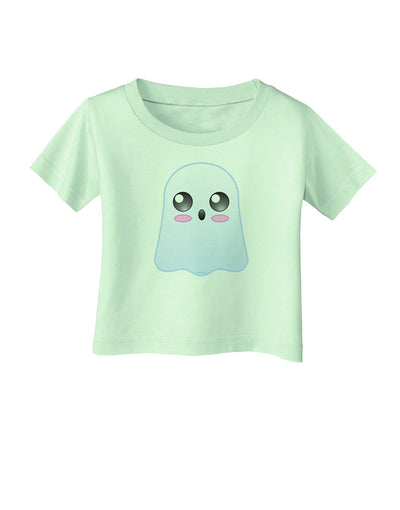 Gabe the Cute Ghost - Halloween Infant T-Shirt-Infant T-Shirt-TooLoud-Light-Green-06-Months-Davson Sales