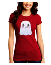 Gabe the Cute Ghost - Halloween Juniors Crew Dark T-Shirt-T-Shirts Juniors Tops-TooLoud-Red-Juniors Fitted Small-Davson Sales