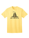 Gadsden Flag Rattlesnake Adult T-Shirt - A Sophisticated Expression of Subdued Style-Mens T-shirts-TooLoud-Yellow-Small-Davson Sales