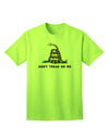 Gadsden Flag Rattlesnake Adult T-Shirt - A Symbol of Freedom and Independence-Mens T-shirts-TooLoud-Neon-Green-Small-Davson Sales