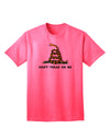 Gadsden Flag Rattlesnake Adult T-Shirt - A Symbol of Freedom and Independence-Mens T-shirts-TooLoud-Neon-Pink-Small-Davson Sales