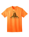 Gadsden Flag Rattlesnake Adult T-Shirt - A Symbol of Freedom and Independence-Mens T-shirts-TooLoud-Neon-Orange-Small-Davson Sales