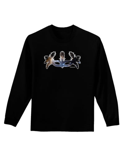 Galaxy Masquerade Mask Adult Long Sleeve Dark T-Shirt by TooLoud-TooLoud-Black-Small-Davson Sales