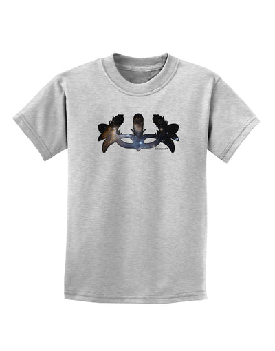 Galaxy Masquerade Mask Childrens T-Shirt by TooLoud-Childrens T-Shirt-TooLoud-AshGray-X-Small-Davson Sales