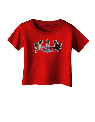 Galaxy Masquerade Mask Infant T-Shirt Dark by TooLoud-Infant T-Shirt-TooLoud-Red-06-Months-Davson Sales