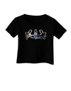 Galaxy Masquerade Mask Infant T-Shirt Dark by TooLoud-Infant T-Shirt-TooLoud-Black-06-Months-Davson Sales