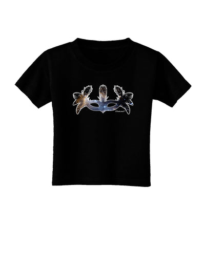 Galaxy Masquerade Mask Toddler T-Shirt Dark by TooLoud-Toddler T-Shirt-TooLoud-Black-2T-Davson Sales