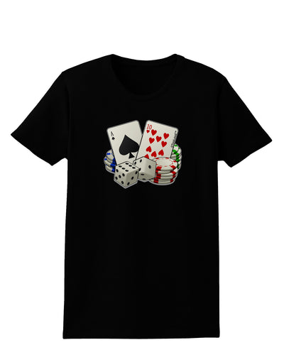 Gambling Weapons Womens Dark T-Shirt-TooLoud-Black-X-Small-Davson Sales